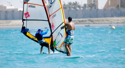 windsurfing